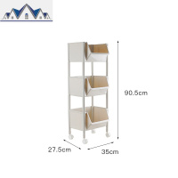 厨房置物架落地式多层收纳架储物果蔬菜架子移动菜篮架蔬菜置物架 三维工匠