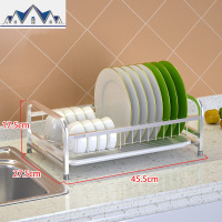 碗架沥水架304不锈钢厨房置物架家用洗碗晾碗筷盘子放碗碟收纳架 三维工匠