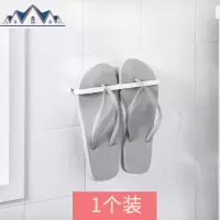 浴室拖鞋架壁挂免打孔卫生间后收纳厕所沥水挂架墙上置物架 三维工匠