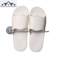 浴室拖鞋架免打孔墙壁挂式家用卫生间置物架收纳后鞋架沥水 三维工匠