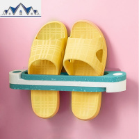 浴室拖鞋架壁挂挂式墙壁厕所收纳折叠卫生间免打孔置物架家用 三维工匠