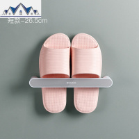 浴室拖鞋架壁挂免打孔卫生间后收纳厕所沥水挂架墙上置物架 三维工匠