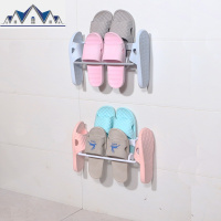 浴室拖鞋架墙壁挂式免打孔宿舍置物鞋子收纳卫生间沥水鞋挂架 三维工匠收纳层架