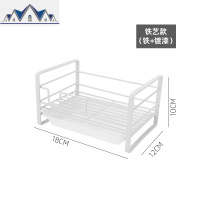 免打孔抹布收纳置物架水海绵洗碗百洁布钢丝球刷碗布沥水篮厨房 三维工匠