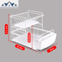 碗架厨房置物架餐具收纳盒沥水篮碗碟架放碗筷子盘子滤干晾碗碗具 三维工匠