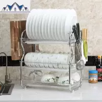 放碗碟架沥水碗架家用盘子控水晾装厨房碗筷收纳盒箱柜置物架 三维工匠