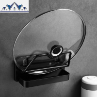 免打孔锅盖架放菜板的架子壁挂式厨房收纳用品置物架带接水家用件 三维工匠