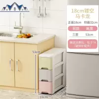 厨房置物架落地多层塑料调料架子蔬菜家用用品大全夹缝冰箱收纳架 三维工匠