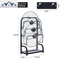 304不锈钢锅盖架壁挂式免打孔坐式厨房置物架砧板架放菜板收纳架 三维工匠