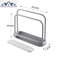 抹布架厨房用品置物架海绵沥水收纳洗碗布免打孔抹布挂架收纳 三维工匠