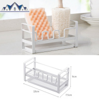 日式厨房沥水篮海绵沥水架收纳架 水台面沥水清洁球抹布置物架 三维工匠