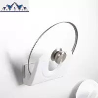 壁挂免打孔厨房家用多功能坐式菜板架墙上置物架锅具收纳架 三维工匠