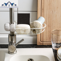 水龙头厨房用品免打孔水沥水架家用抹布水池海绵收纳 三维工匠收纳层架