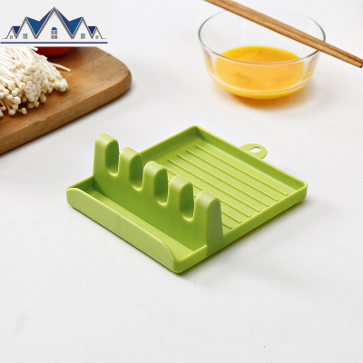 锅盖架台面坐式免打孔带接水厨房锅铲架托多功能勺子筷子置物架 三维工匠