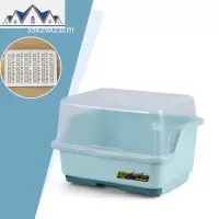 厨房置物架碗架晾放碗筷收纳盒沥水架收纳箱柜带盖家用洗碗碟架子 三维工匠