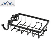 厨房铁艺收纳水龙头置物架海绵沥水架水收纳架抹布架 三维工匠