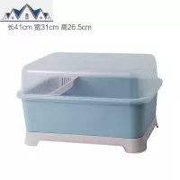 厨房碗筷收纳盒带盖沥水碗碟架特大号装放盘子餐具置物箱碗柜塑料 三维工匠收纳层架