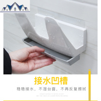 锅盖架壁挂免打孔厨房家用多功能坐式放锅盖的架子墙上置物收纳架 三维工匠