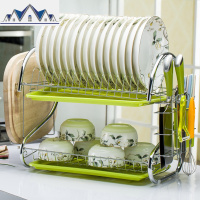 沥水碗架家用洗碗池厨房置物架控水晾碟放盘子柜装碗筷收纳盒箱 三维工匠