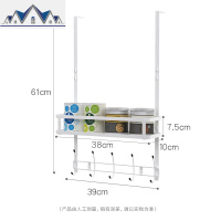 冰箱置物架冰箱侧壁挂架调味架厨房用品挂钩架保鲜膜收纳架卷纸架 三维工匠