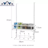 冰箱置物架冰箱侧壁挂架调味架厨房用品挂钩架保鲜膜收纳架卷纸架 三维工匠