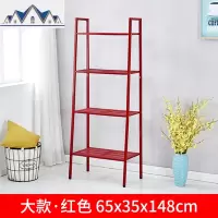 北欧置物架落地多层收纳架阳台架子简易储物客厅铁艺书架卧室厨房 三维工匠