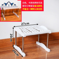 厨房橱柜分层置物架桌面收纳架冰箱柜子隔断衣柜内隔层隔板单 三维工匠