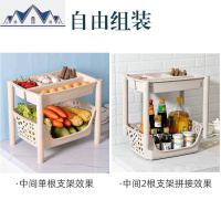 厨房置物架落地多层收纳筐果蔬篮家居用品家用大全客厅玩具整理架 三维工匠