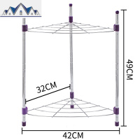 厨房置物架落地多层放锅架子家用锅具转角收纳架浴室三角形储物架 三维工匠