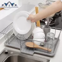 沥水架沥水篮晾凉沥碗架洗碗池家用碗碟碗筷收纳盒厨房水置物架 三维工匠