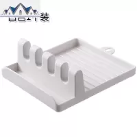 家用锅铲架厨房台面收纳锅盖架置物架多功能厨具汤勺垫筷子铲子托 三维工匠