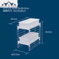 厨房多功能落地可伸缩置物架水下带隔板收纳架子 三维工匠