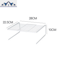 厨房柜子分层放锅冰柜分隔板橱柜内分隔置物架冰箱内部碗架收纳架 三维工匠