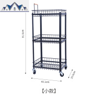 厨房置物架菜篮可移动带轮收纳架子落地小推车多层菜篮冰箱侧 三维工匠