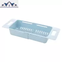 可伸缩水沥水架厨房用品塑料置物架家用放蔬菜碗碟收纳架 三维工匠