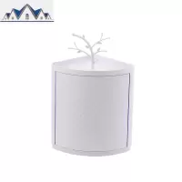 壁挂免打孔可旋转三角置物架调味料收纳落地置物架 三维工匠
