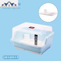 厨房置物架碗架晾放碗筷收纳盒沥水架收纳箱柜带盖家用洗碗碟架子 三维工匠