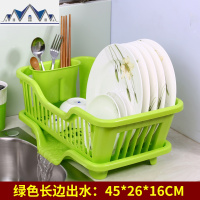 大号塑料碗柜收纳箱碗架筷架厨房沥水架碗碟架置物架 三维工匠