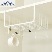 厨房置物架挂篮桌下衣柜收纳架吊柜分层隔板橱柜分层架宿舍整理架 三维工匠