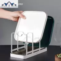 厨房水沥水架锅盖架置物架家用碗碟沥水架餐具菜板架收纳 三维工匠