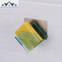 厨房洗碗布置物架百洁布收纳架晾抹布架壁挂免打孔洗碗海绵沥水架 三维工匠