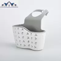 水塑料沥水篮厨房置物架家用收纳三角形沥水架水伸缩沥水挂袋 三维工匠