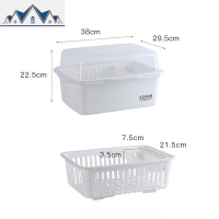 碗筷沥水收纳盒带盖密封餐具收纳盒置物架厨房放碗架装碗筷收纳箱 三维工匠