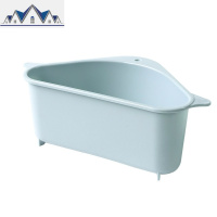 厨房水三角沥水篮吸盘式免打孔洗菜盆置物架洗碗池抹布收纳挂篮 三维工匠