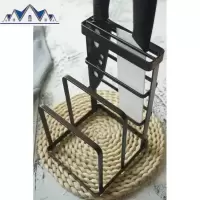 创意厨房收纳架 铁艺刀具砧板架锅盖架 盘子沥水架餐具陈列架刀架 三维工匠