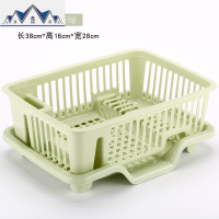 厨房沥水碗架塑料放碗筷架碗碟架收纳盒置物架碗柜落地角架沥水篮 三维工匠