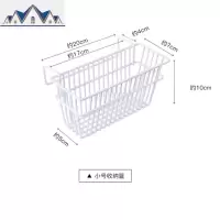 厨房置物架 铁艺水沥水架 洗碗抹布海绵挂钩式收纳篮办公杂物架 三维工匠