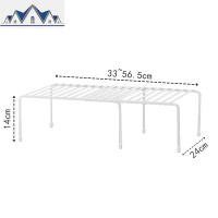 创意拉伸调料架 双层置物架 碗碟盘杯子锅盖沥水架储物收纳架角架 三维工匠