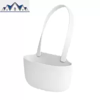 水塑料沥水篮 厨房收纳架挂篮 置物用品创意厨具碗筷沥水挂袋 三维工匠