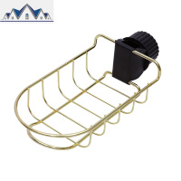 日式厨房收纳不锈钢水龙头置物架挂篮海绵沥水架水收纳挂架 三维工匠